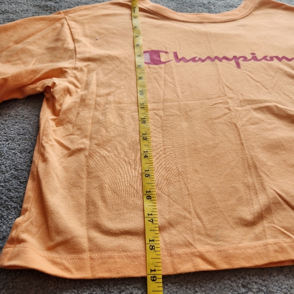 CHAMPION Womens Orange Crop Top Tshirt, Size Small - Picture 4 of 5
